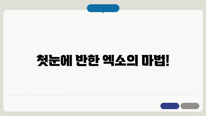 첫눈과 엑소