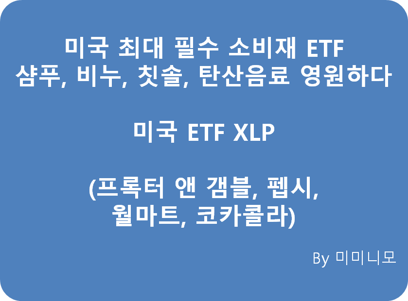  [미국 ETF XL시리즈 3편] 경기방어주 필수 소비재(칫솔, 비누, 샴푸, 탄산음료) 섹터 투자 - 미국 ETF XLP