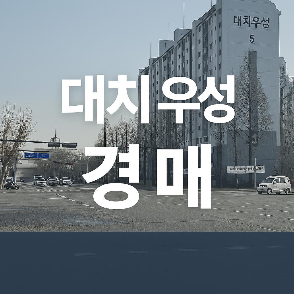 대치 우성 경매, 대치동 우성아파트 1차 경매, 2023타경103360 관련 사진
