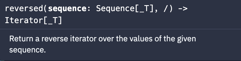 [Python] reverse(), reversed() 함수