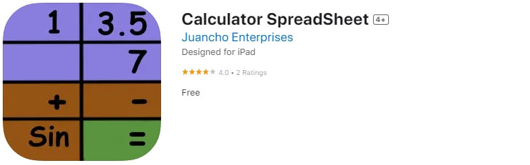 Calculator SpreadSheet