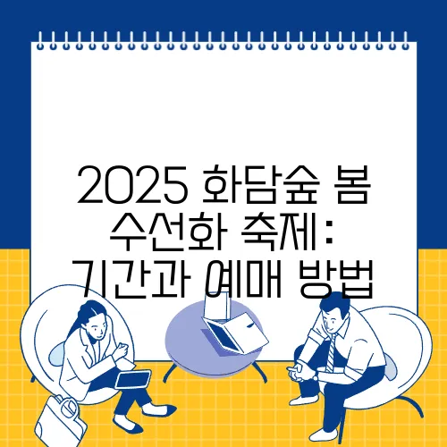 2025 화담숲 봄 수선화 축제: 기간과 예매 방법