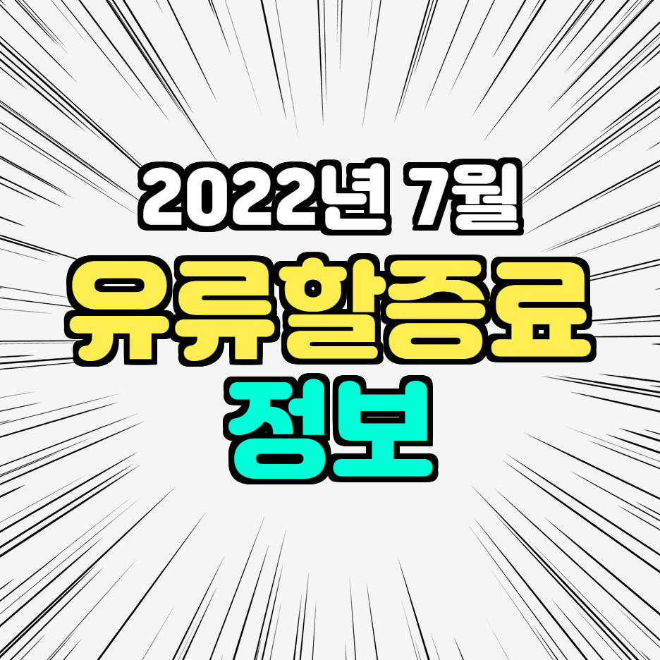  2022년 7월 국제선 유류할증료 | 7월 국내선 유류할증료 정보