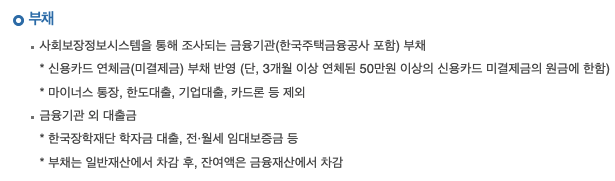 국가장학금 소득산정 부채