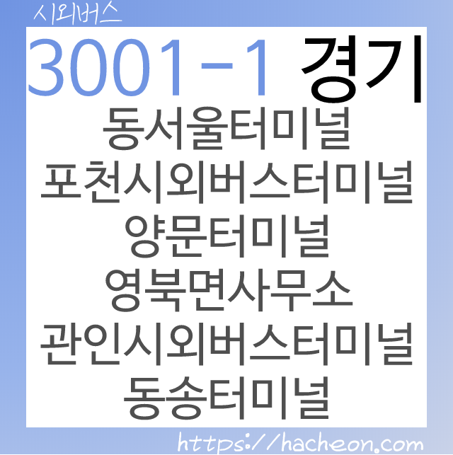 3001-1번 버스 (경기도) 3001-1번 버스 (경기도)