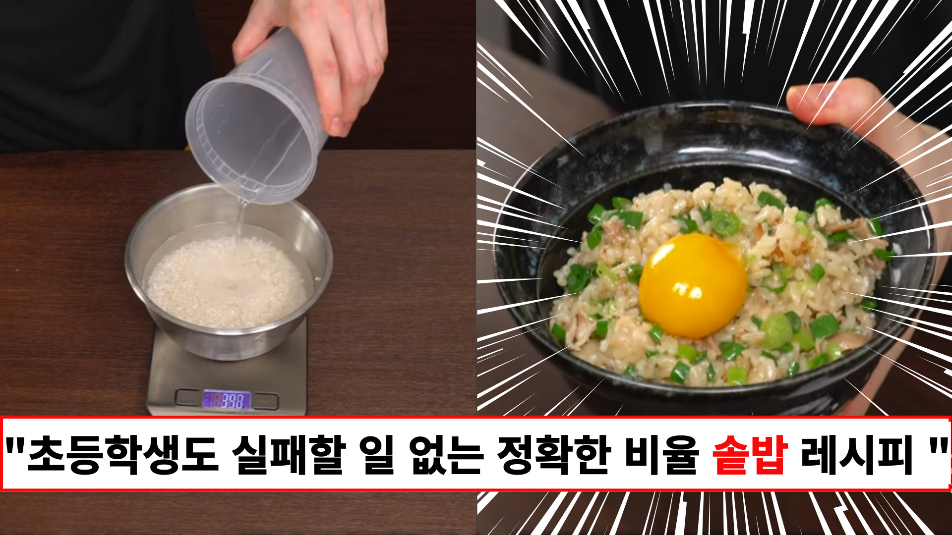 "물양, 양념, 불세기 이대로만 딱 따라하세요" 유투브에 난리난 절대 실패하지 않는 솥밥 완전정복 레시피
