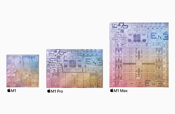 apple-m1-m1pro-m1max-칩셋-크기-비교