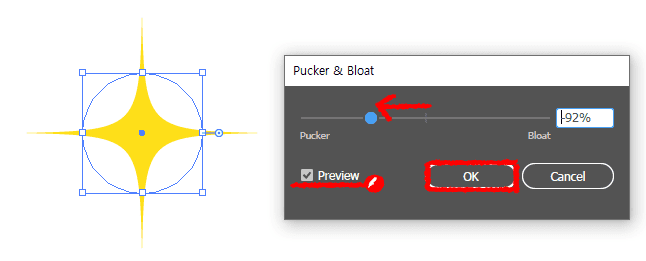 illustrator-Pucker-Bloat-effect-panel