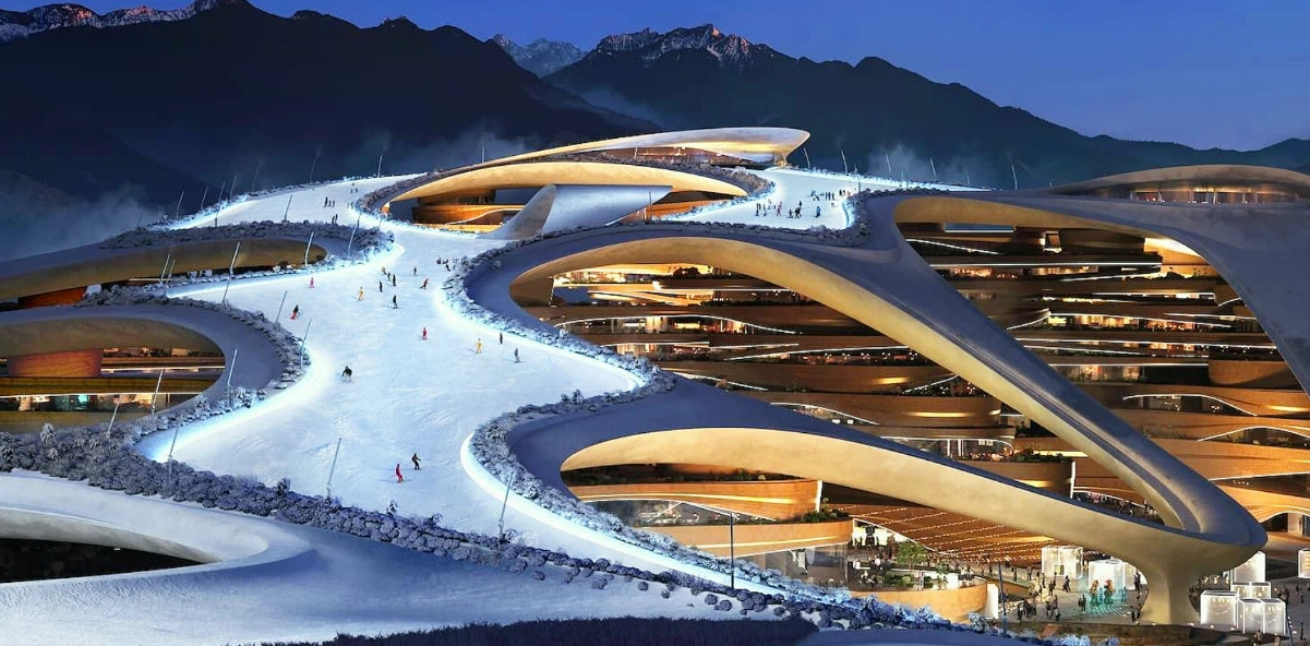 사우디의 미래&nbsp;지향적인&nbsp;네옴 스키&nbsp;리조트와 메리어트 최초의 W 호텔 VIDEO: Marriott&rsquo;s first W hotel in saudi arabia to debut within NEOM trojena&#39;s futuristic ski resort