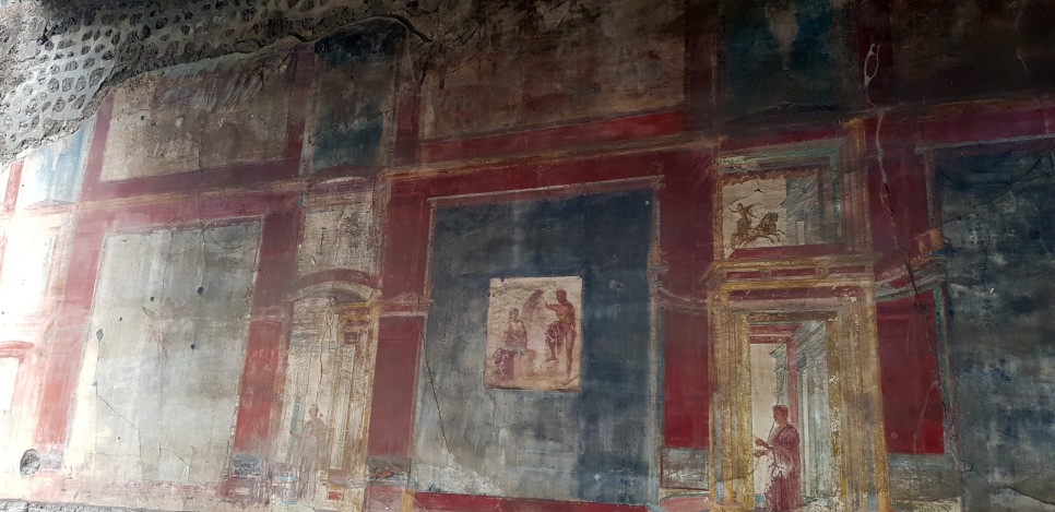 폼페이유적지 식당에 있는 고대벽화