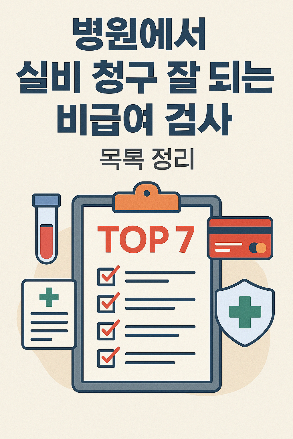 병원에서 실비 청구 잘 되는 비급여 검사 목록 정리