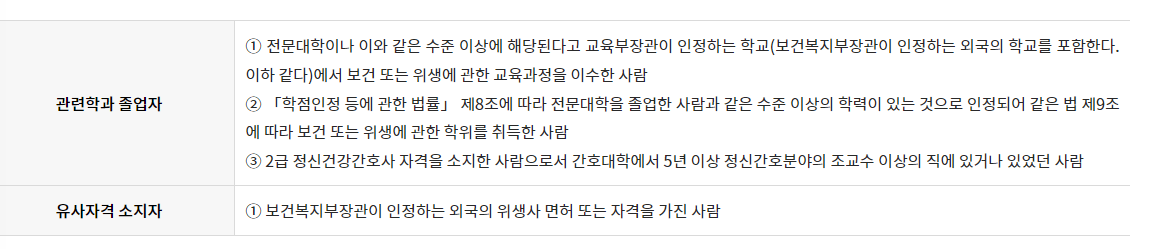 응시자격