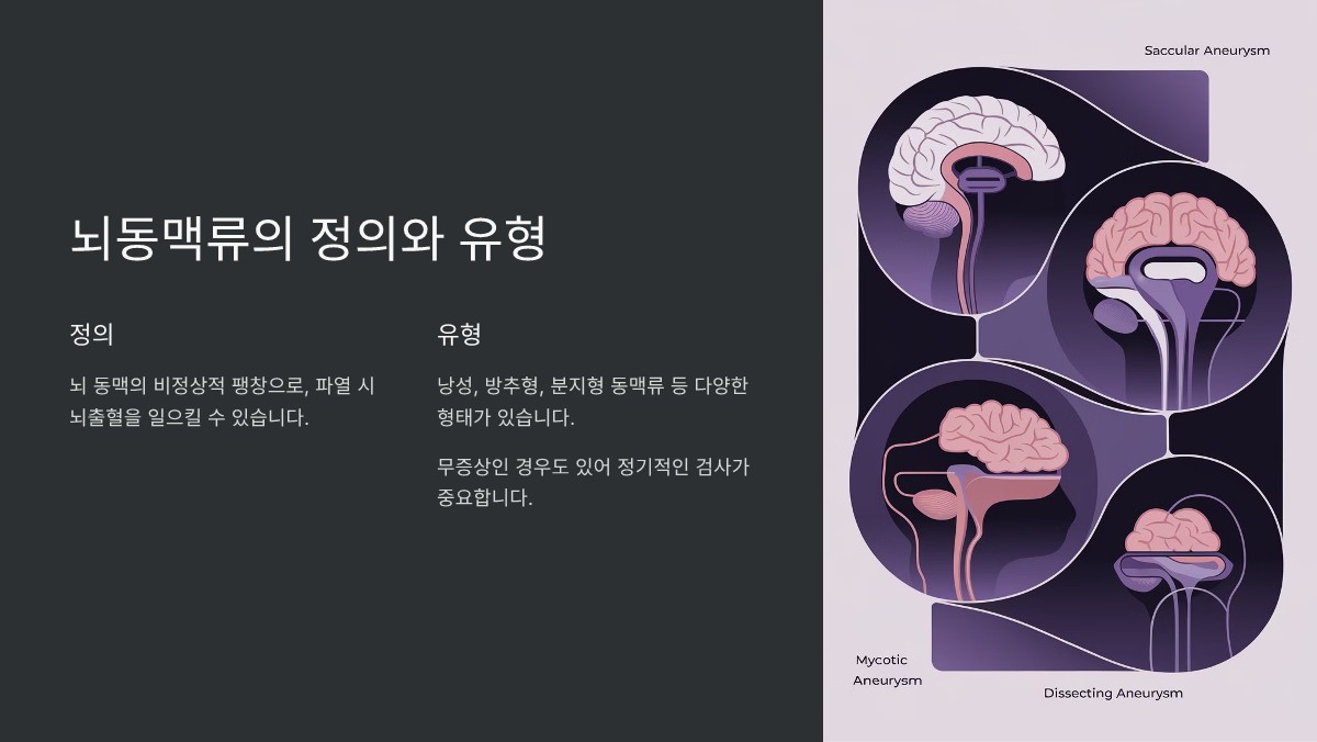 뇌동맥류 증상과 원인