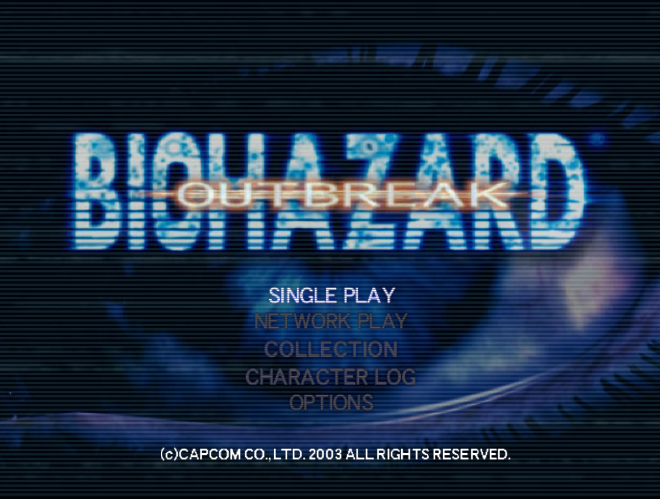  캡콤 / 서바이벌 호러 - 바이오하자드 아웃브레이크 バイオハザード アウトブレイク - Biohazard Outbreak (PS2 - iso 다운로드)