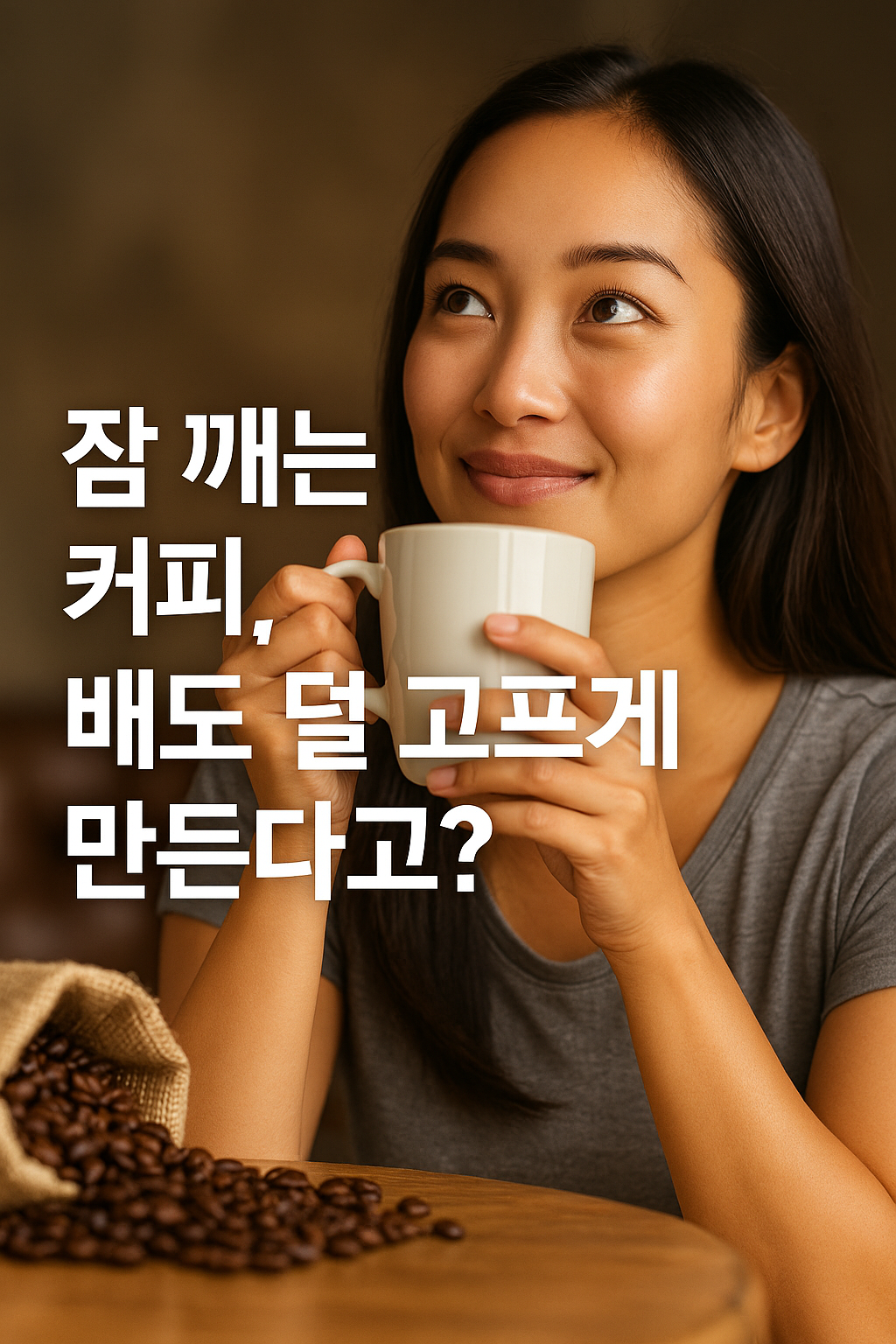잠깨는 커피 배도 덜 고프게