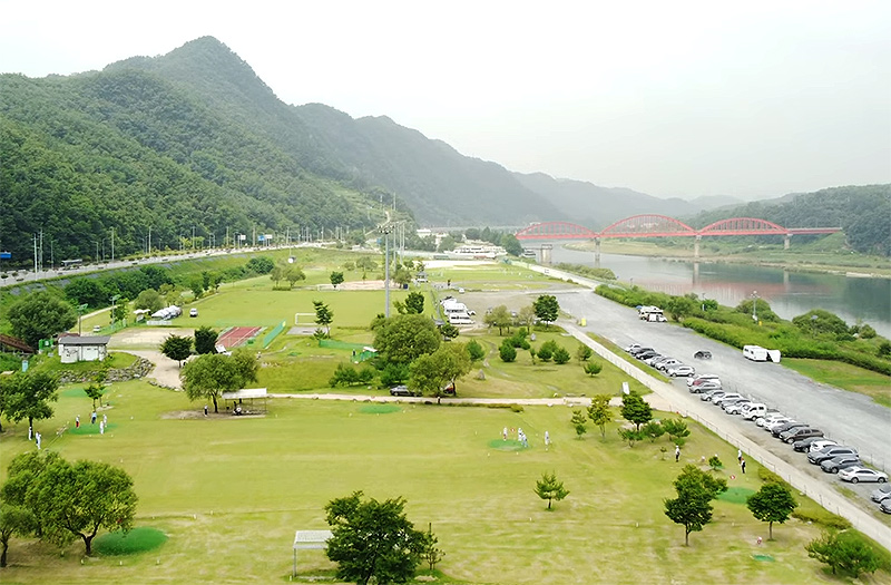 충북 단양파크골프장. 충청북도 단양군 단양읍 별곡리 92 (단양생태체육공원 내)