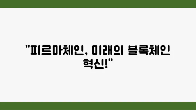 피르마체인(FCT2) 개요와 향후 전망