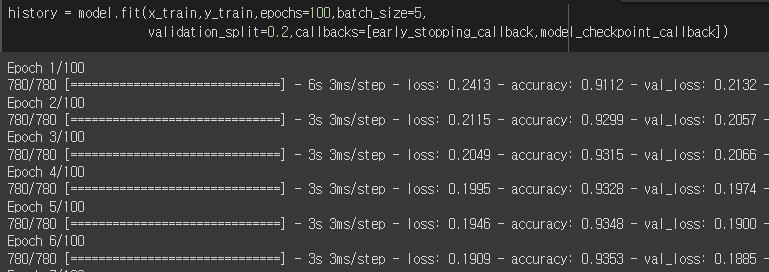  Keras 모델 fit 결과값 해석하기!