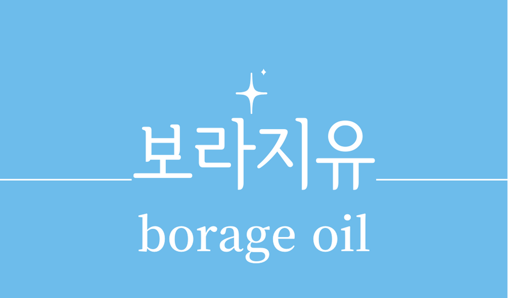 &#39;보라지유 오일(borage oil)&#39;