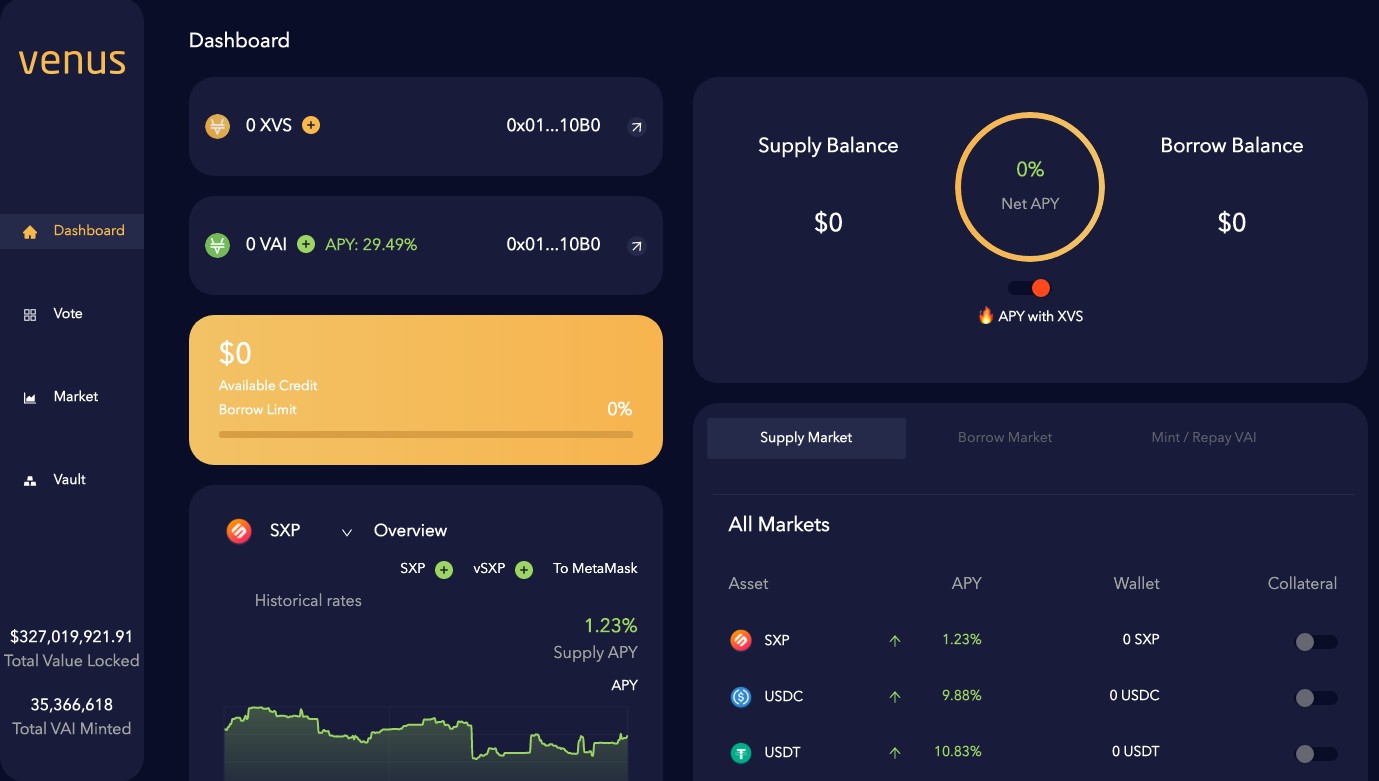  초보자도 쉽게 하는 비너스(venus.io) 스테이킹 및 VAI 발행하여 수익올리기