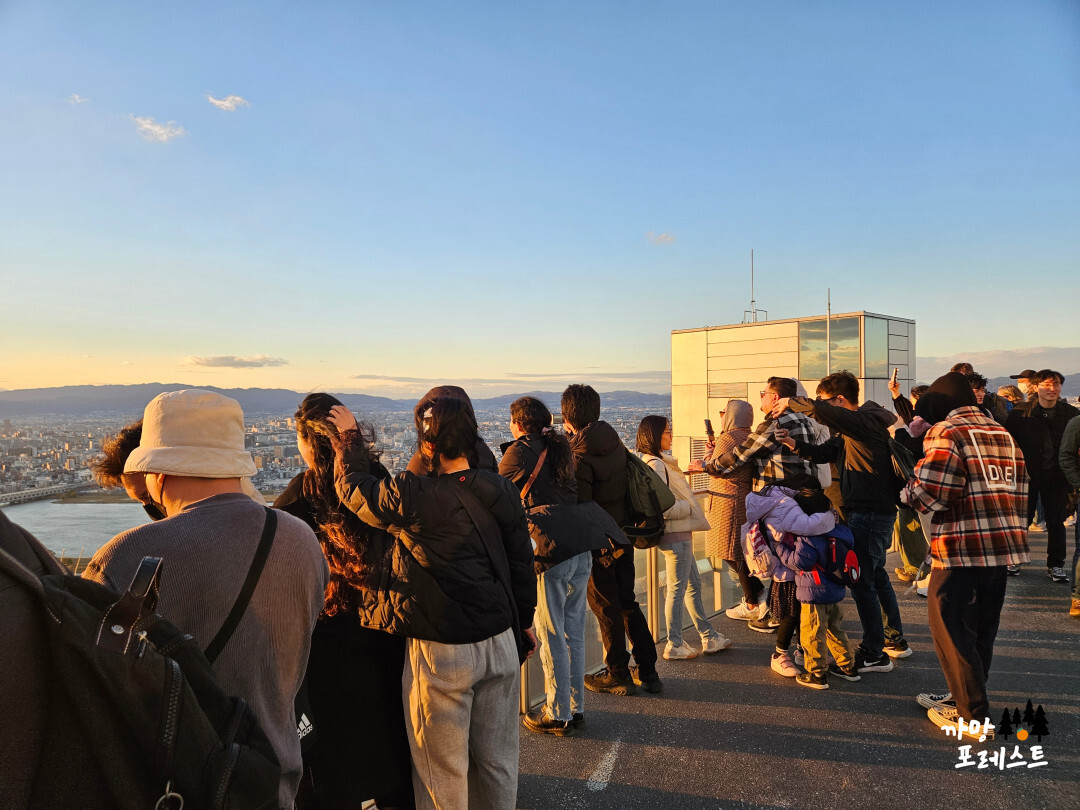 오사카 우메다 공중정원 루프탑 전망대