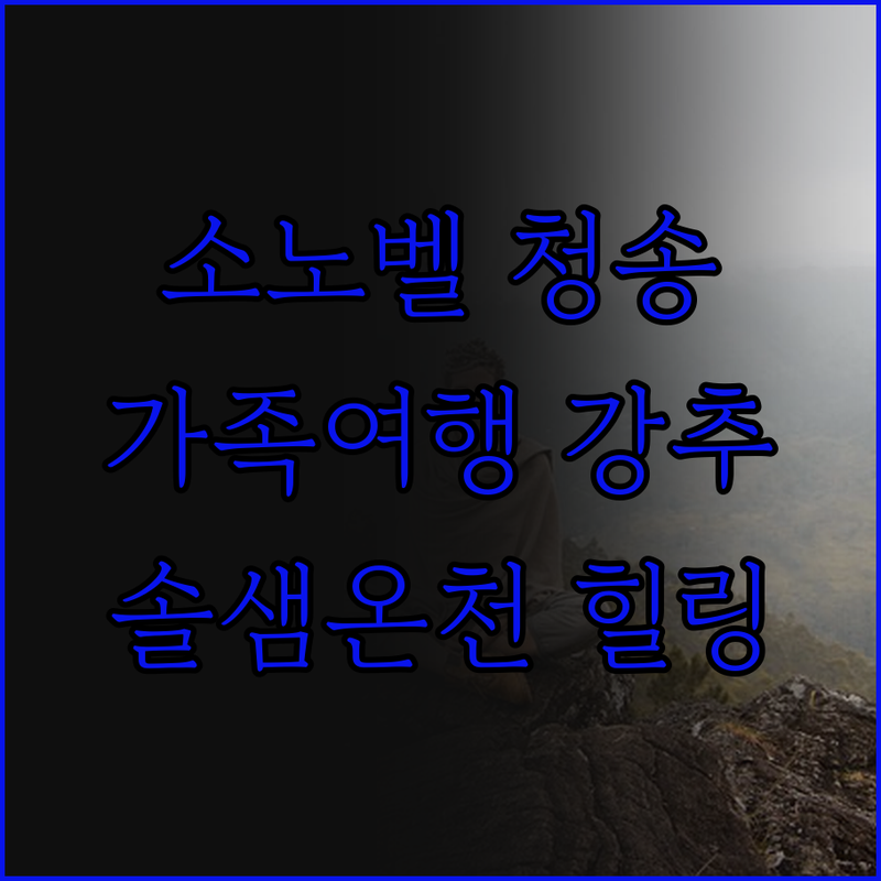 소노벨 청송.. 가족 여행객 강추! 