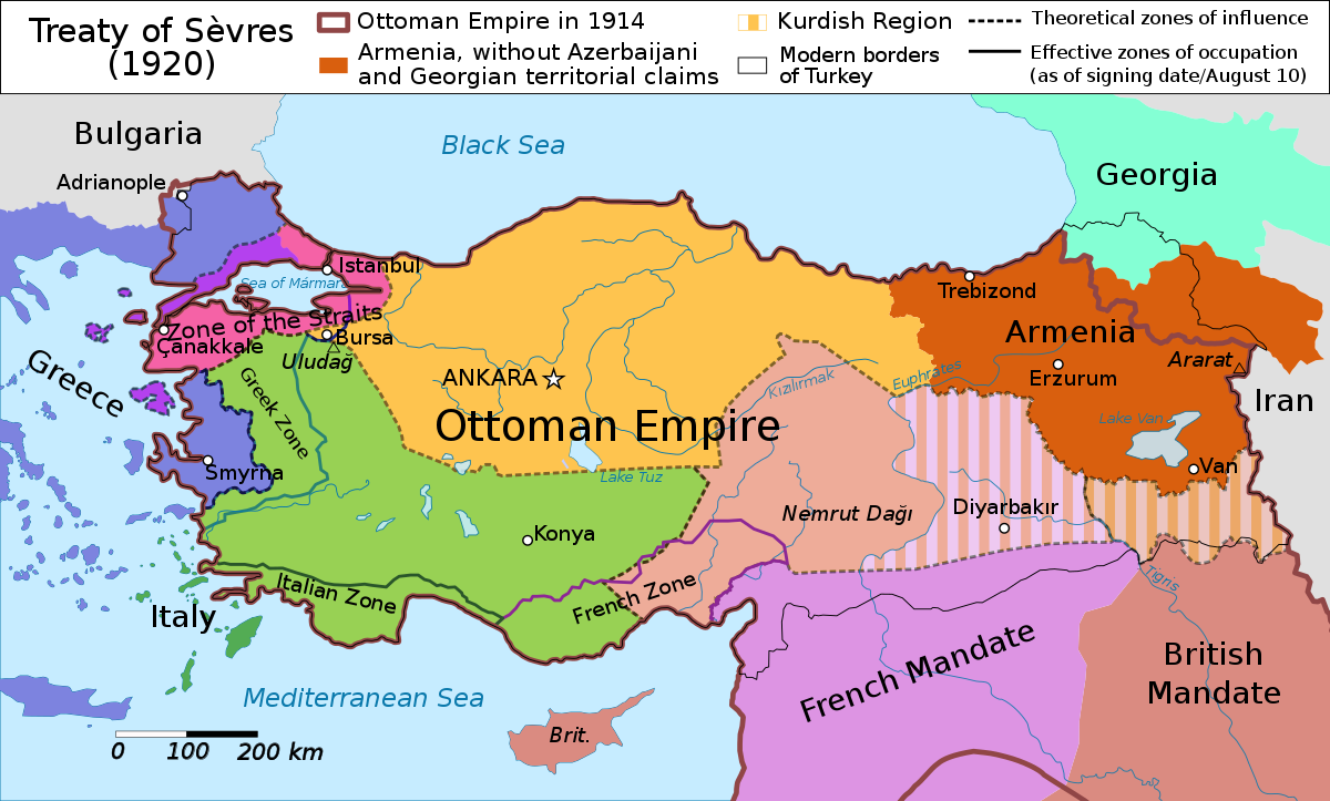 세브르 조약으로 정해진 아르메니아 영토