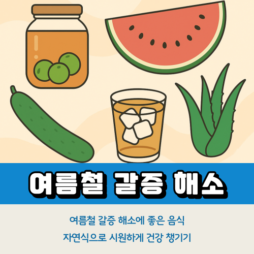 여름철 갈증 해소에 좋은 음식