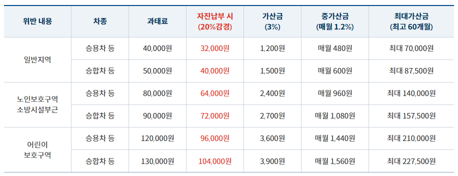 주정차위반-과태료