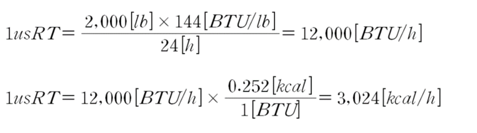 사진2.-usRT(미국냉동톤)-kcal/h-변환식