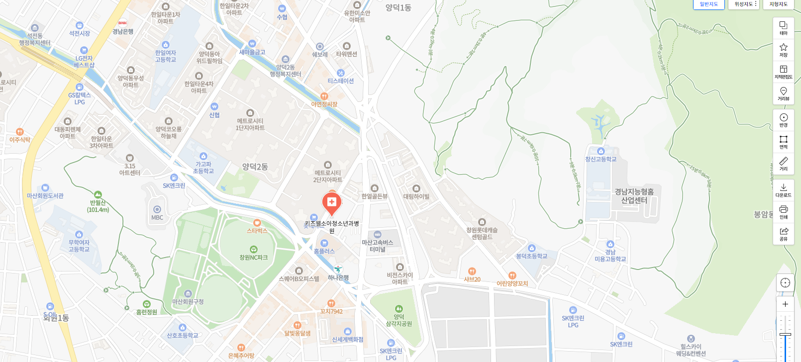창원시 소아과 야간 진료 병원 키즈웰소아청소년과의원