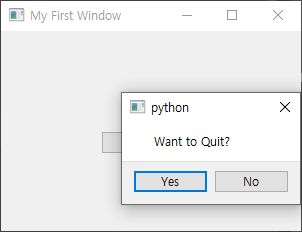 PyQt5 윈도우 종료