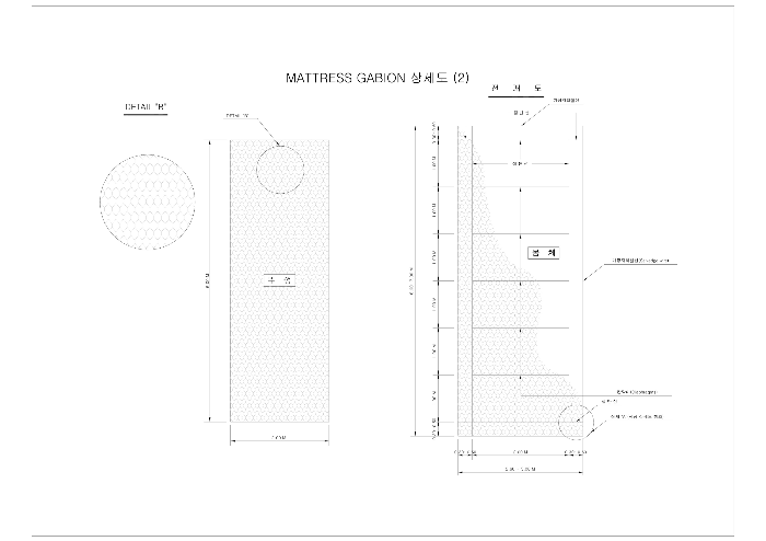 매트리스 게비온 표준도
