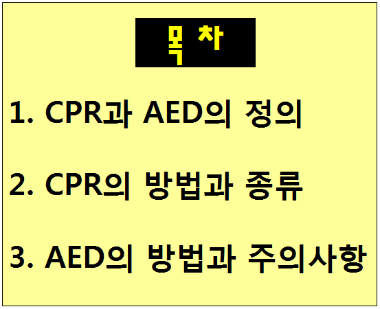 CPR(һ) & AED(ڵ ݱ)