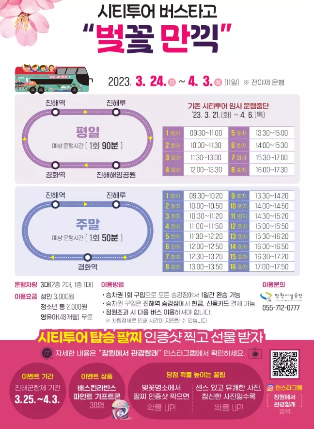 진해-시티투어-버스-시간표