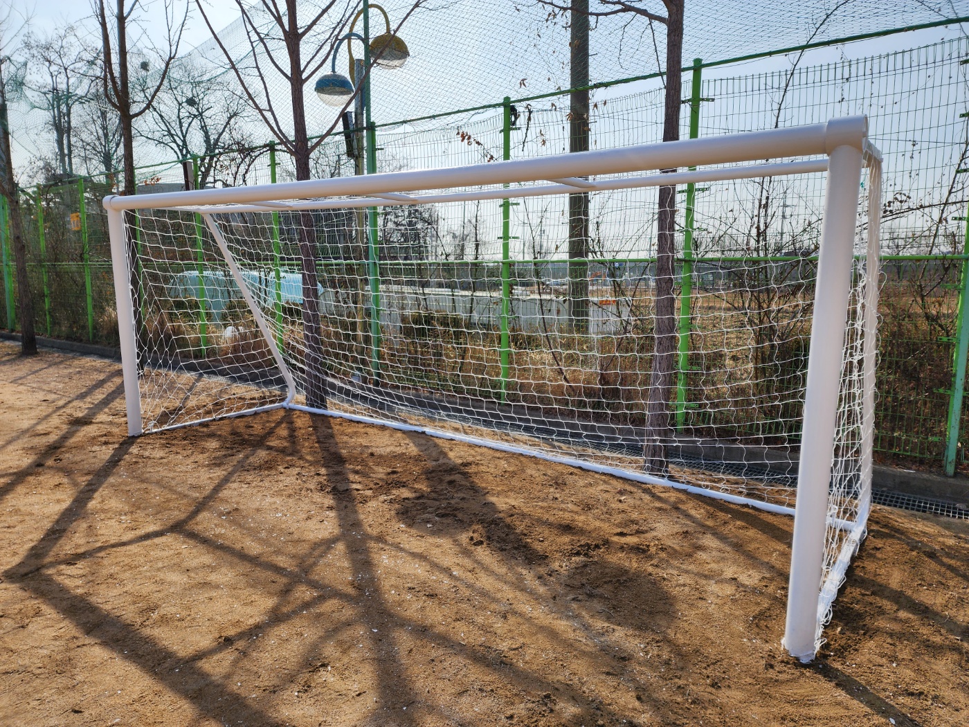  [날개스포츠] 시흥ㅇㅇ초교 축구골대 도색, 축구골대 보수 작업
