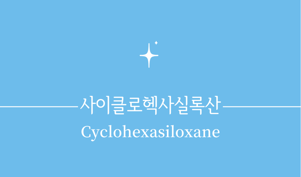 '사이클로헥사실록산(Cyclohexasiloxane)'