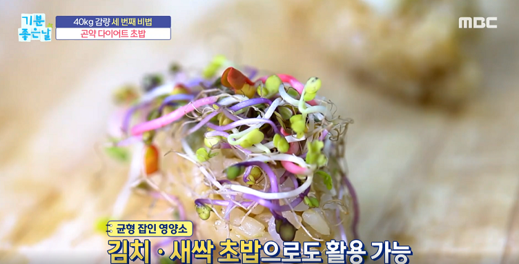  기분좋은날 곤약 다이어트 초밥 토마토 두부 셰이크 캐치 볼 운동