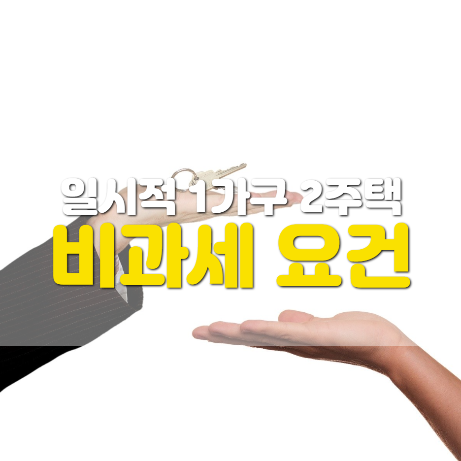  [조정대상지역] 일시적 1가구 2주택 양도세 비과세 요건