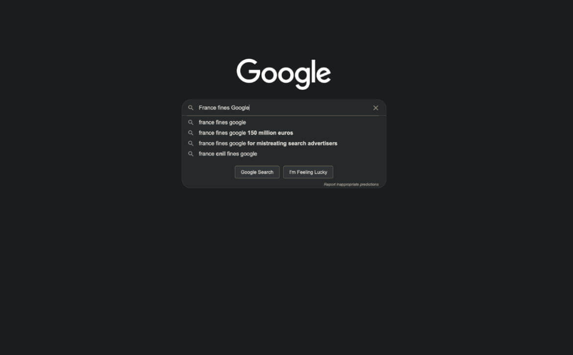  방만한 광고 운영에 철퇴 맞는 구글 Google fined €220m in France over advertising abus