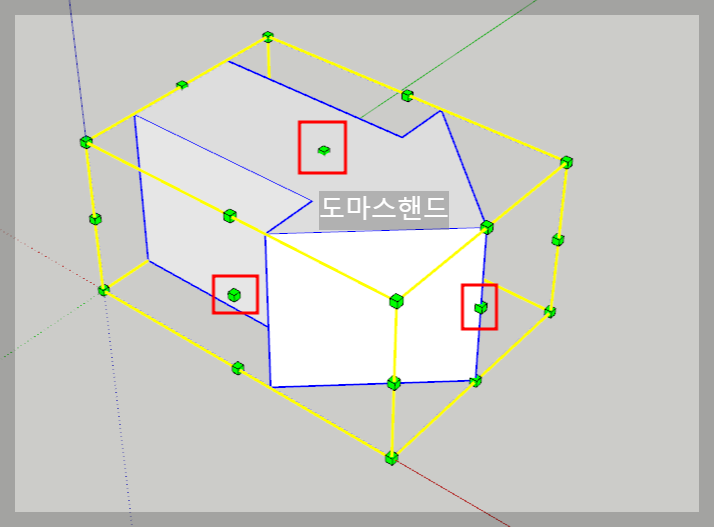 스케치업 미러 스케일 툴 이용 사용법