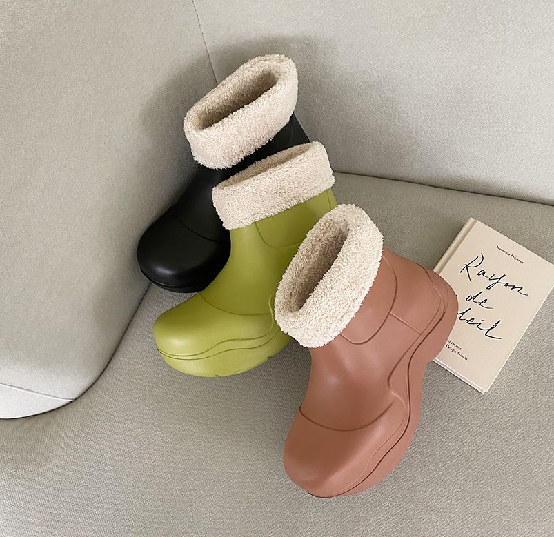  합성고무 4.5cm 심플 워커 앵클부츠