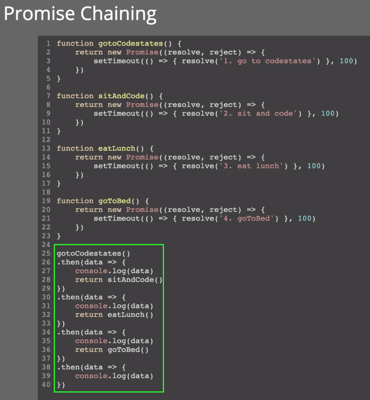 Promise 와 Async / Await