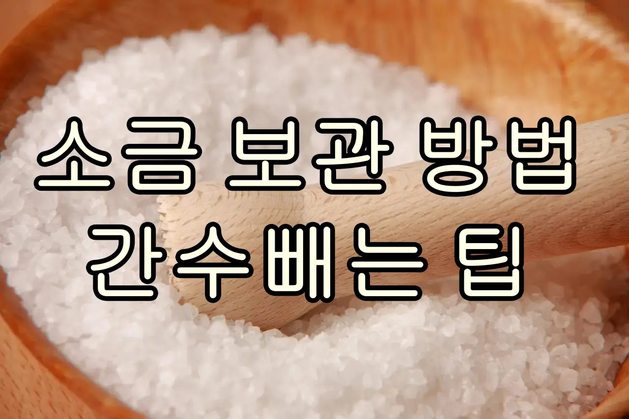 소금 보관 방법과 간수빼는 팁