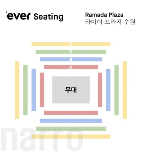 캔들라이트 콘서트 무대-좌석배치도
