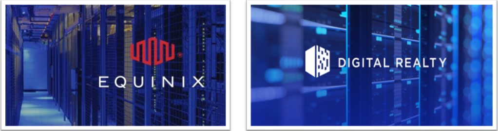 데이터센터 리츠에는 에퀴닉스(Equinix), 디지털리얼티트러스트(Digital Realty Trust)가 있다.