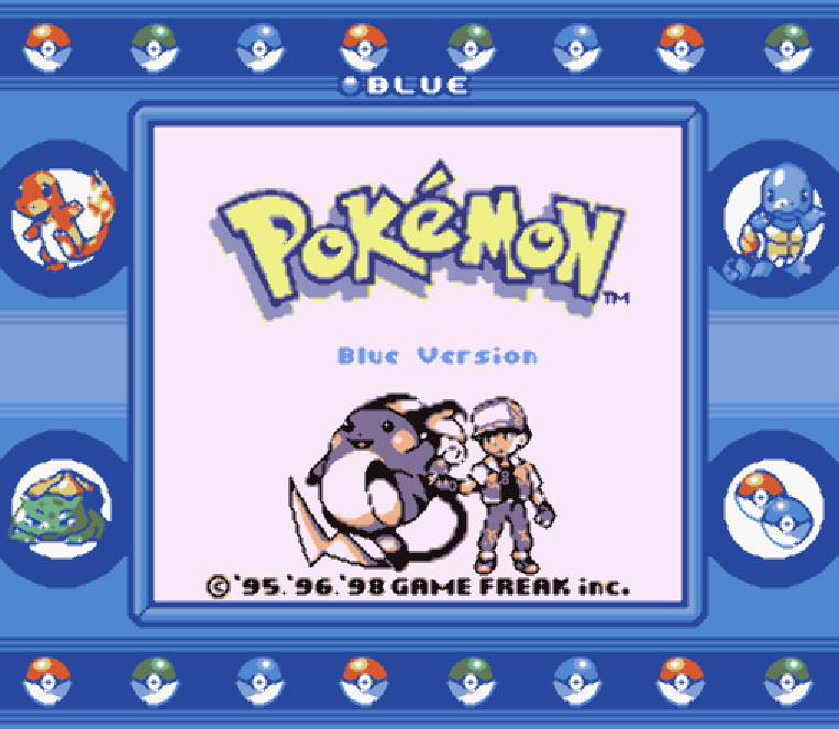  게임 프리크 (Game Freak) - 포켓몬 블루 버전 영문판 Pokemon Blue Version USA & Europe (게임보이 - GB)