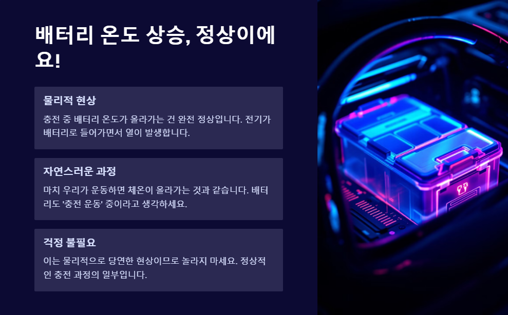 전기차 충전 중 배터리 온도 상승