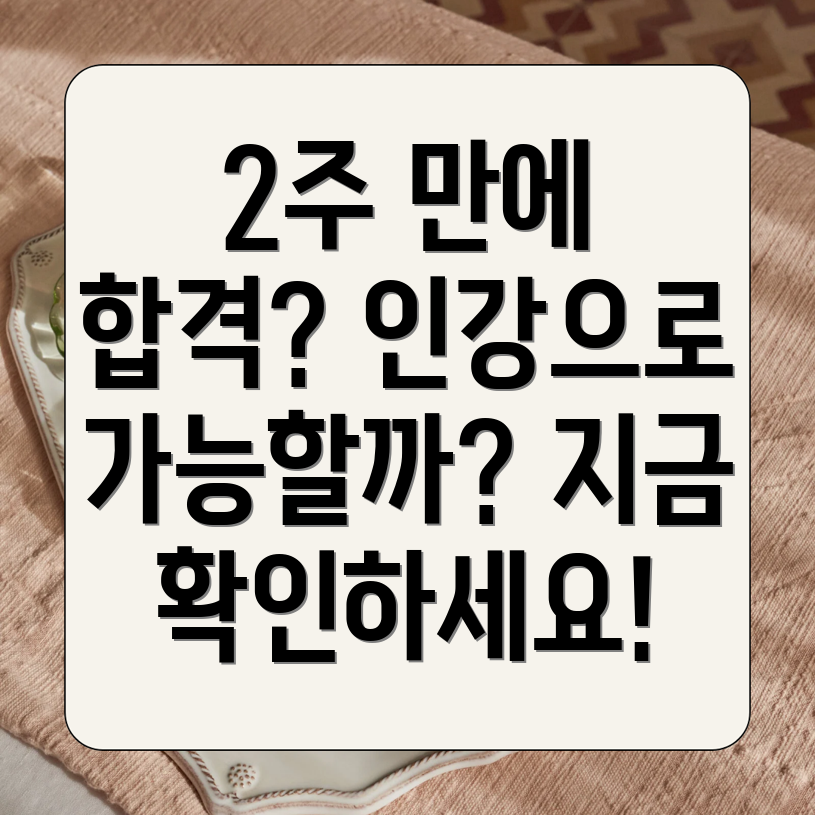 2주 국가공인자격증 인강