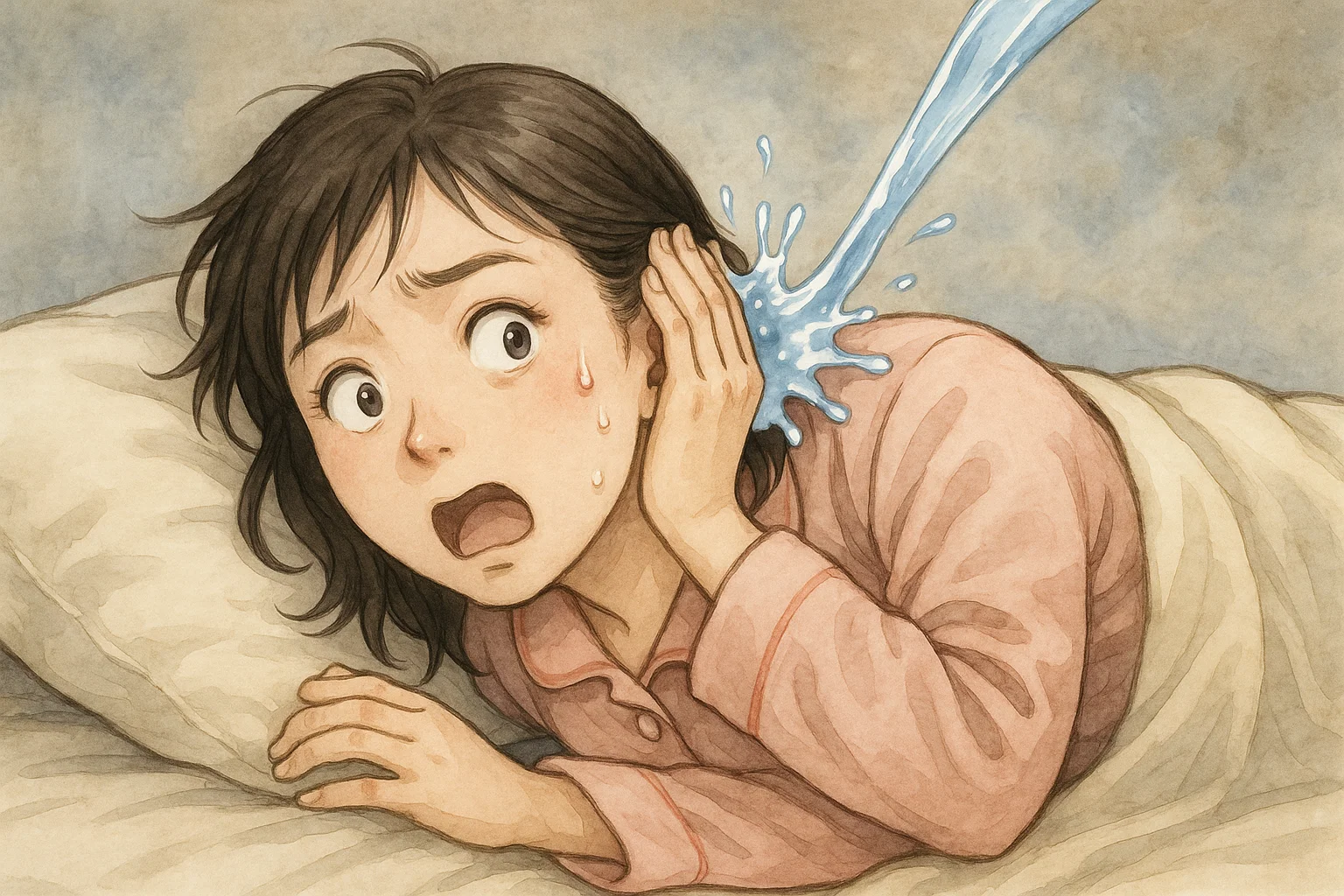 寝耳(ねみみ)に水(みず)